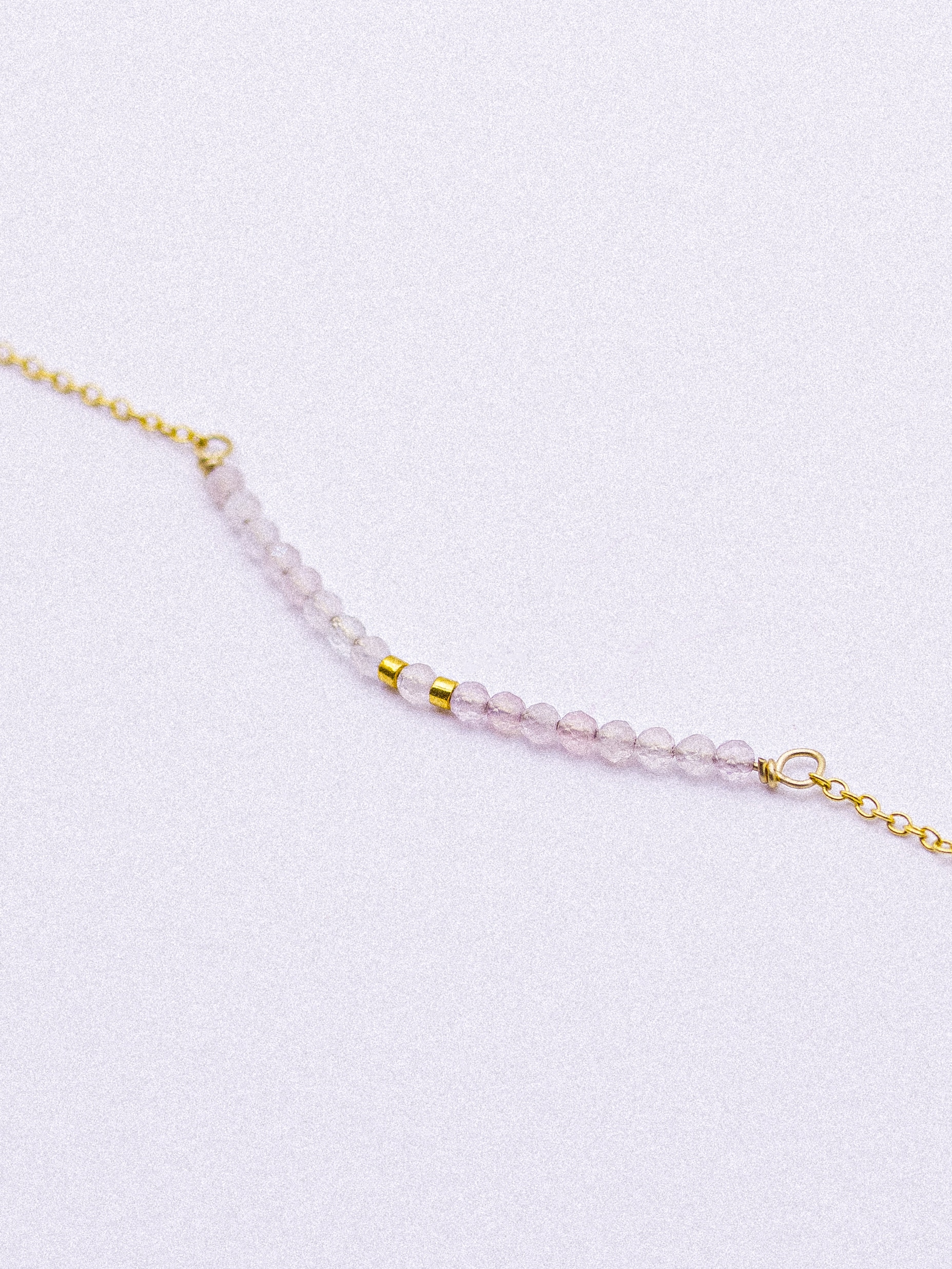 Bracelet fin saori quartz rose
