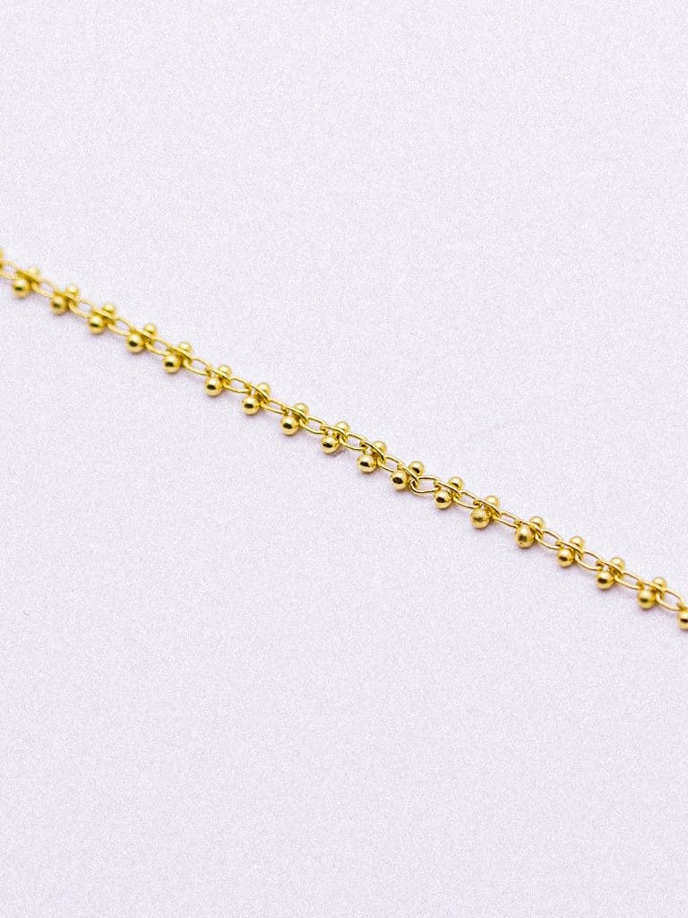 Bracelet De Cheville Marguerite Chaîne Perles Argenté - Longueur Ajustable - Neuf Avec étiquettes